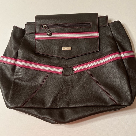 EUC Bag Miche Sienna Purse Shell Brown Pink X-Large School Office (A2) - Picture 2 of 6